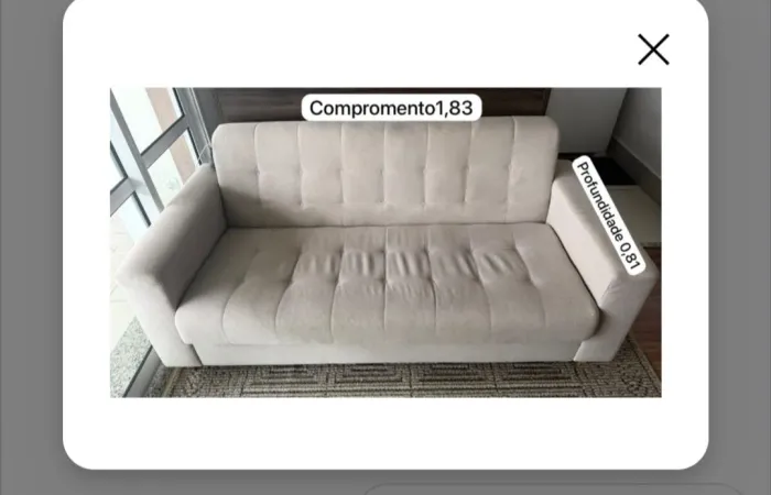 Sofá 2 lugares. Pouco usado