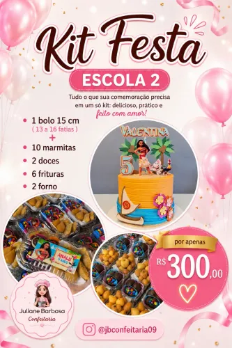 Kit festa escola / bolo para centro de mesa