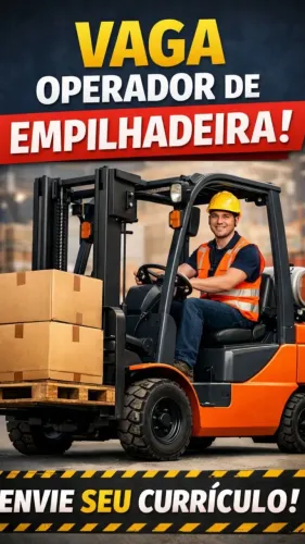 Operador de empilhadeira com experiência