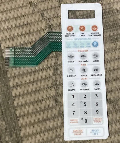 ? PEÇA NOVA - TECLADO / MEMBRANA DE MICRO-ONDAS ?