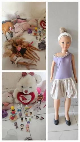 Boneca Grande e Brinquedos usados