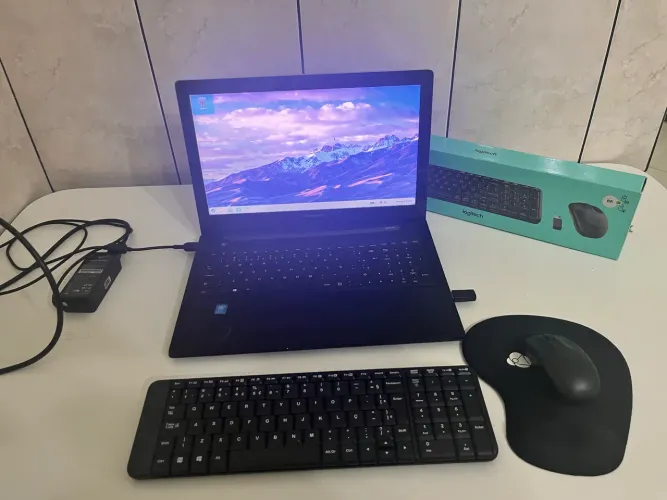Notebook Lenovo G50-80 + Kit Teclado e Mouse Sem Fio Logitech MK220
