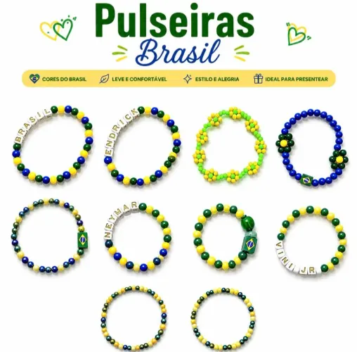 Pulseiras do Brasil copa do mundo