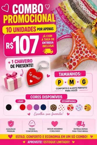 Combo de Calcinhas