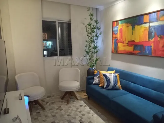 Apartamento para locação mobiliado com 2 dormitórios , sendo 1 suíte. Com 1 vaga de garage