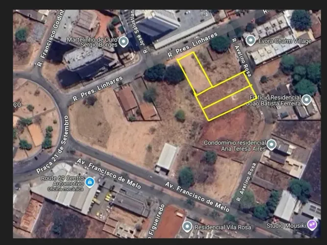 Terreno de 1725m2 a venda na Vila Rosa em Goiania-Go