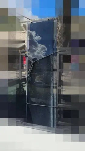 Box fumê usado, só vidros p/ vão 85cm
