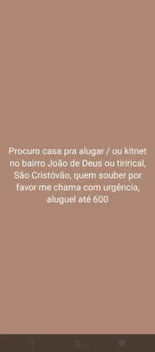 Quem souber de casa pra alugar por essas redondeza me avisem por favor