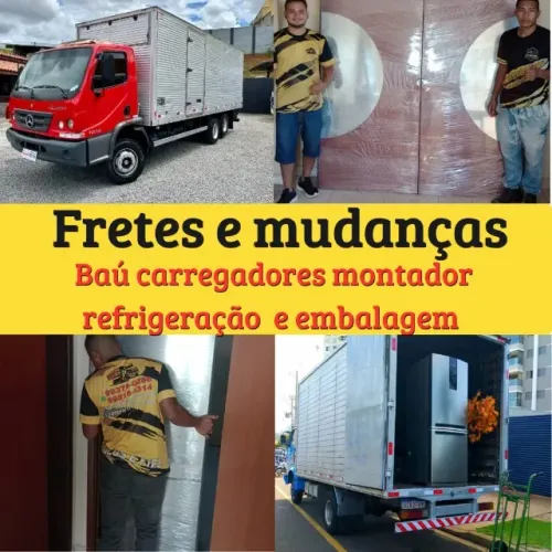 Frete caminhão baú mudança embalada Manaus e interior 