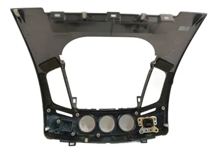 Moldura Painel Multimídia Mitsubishi L200 3.2 2012 Á 2013 Cinza