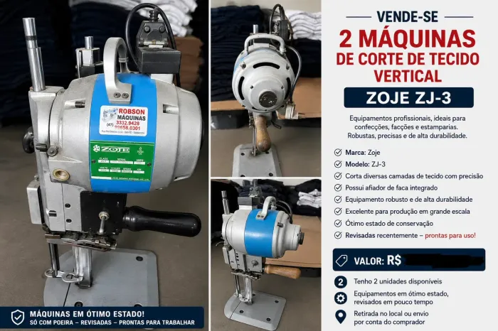 Máquina de corte de tecido vertical ZOJE