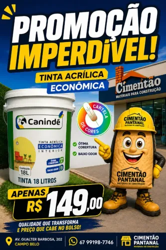 Tinta Acrílica Econômica Canindé - 18 Litros