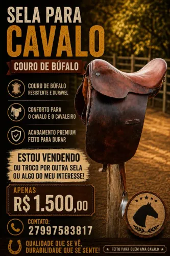 Sela para cavalo.