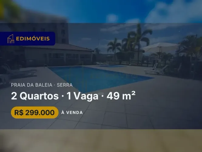 Exclusivo: Apartamento 2 quartos na Praia da Baleia, pronto para morar