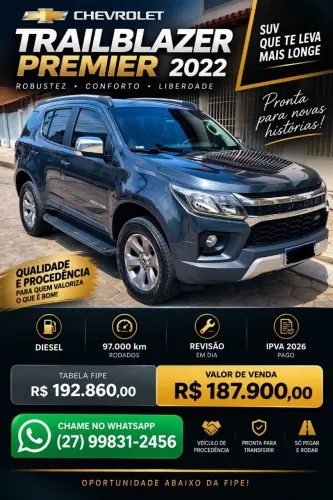 Chevrolet Trailblazer Premier 2.8 TB Diesel Aut. 2022