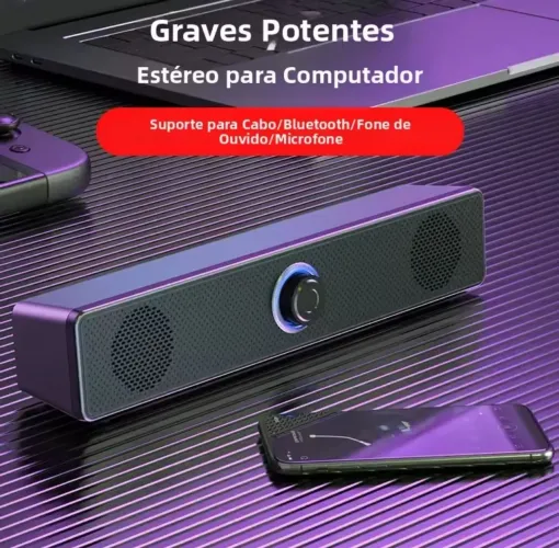Caixa de som Bluetooth USB