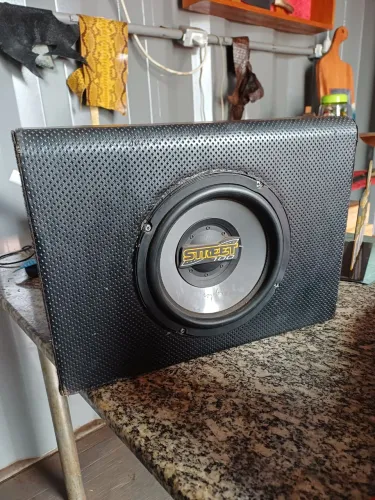 CAIXA SOM AUTOMOTIVO SUBWOOFER 8" POLEGADAS SPYDER
