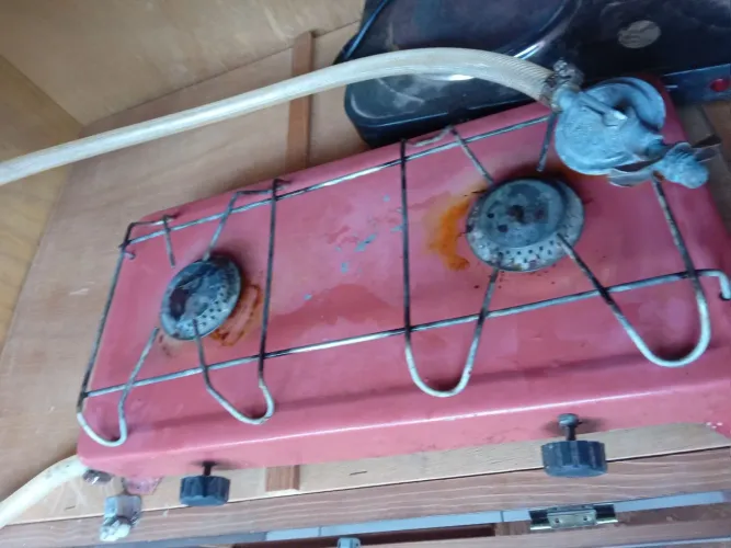 Fogareiro eletrico e a gás com registro