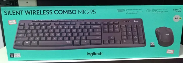 Teclado e Mouse Combo Logitech MK295 Silent - Digitação Silenciosa - Loja Coimbra Entrega