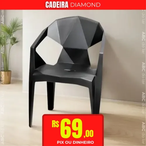 CADEIRA DIAMOND PRETA