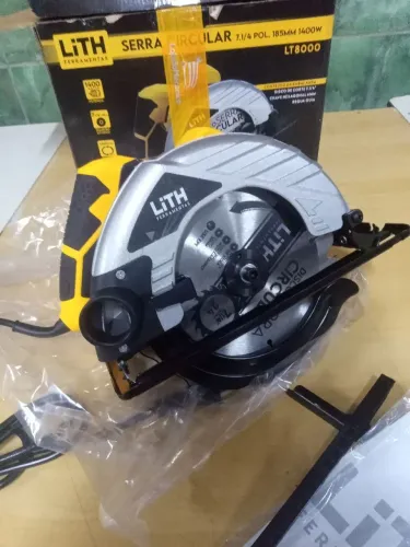 Serra circular madeira lith 1400w nova sem uso!