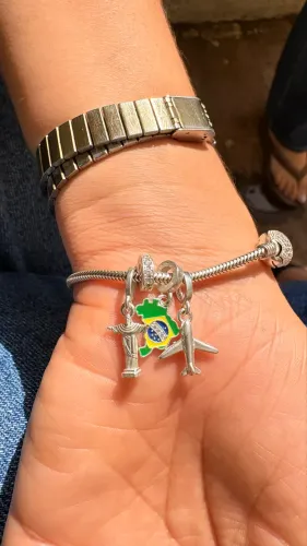 Pulseira Pandora com berloques Rommanel