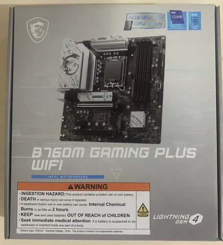 OPORTUNIDADE - NOVA- placa mãe msi b760m gaming plus wifi ddr5 LGA1700