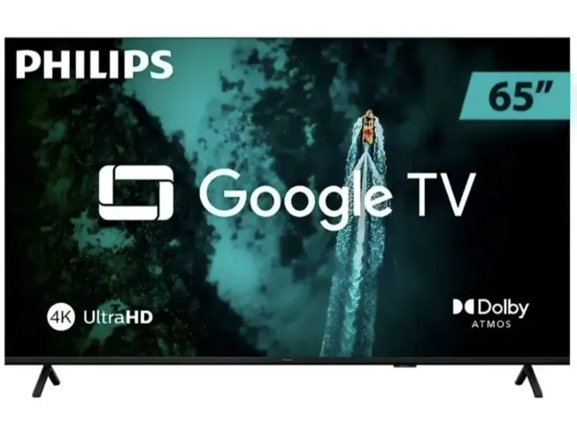 TV PHILIPS 65 4K LED MODELO SÉRIES 7400 LACRADA NA CAIXA COM GARANTIA