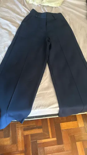 Calça Social Feminina Azul Marinho - Tam. P