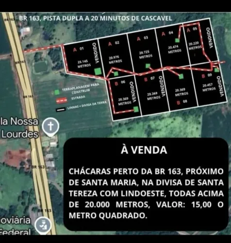 Chácara para lazer.