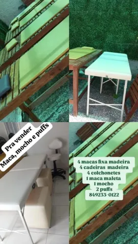 Vende-se macas de bronzeamento e estética 
