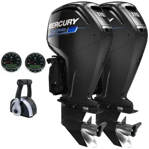 Parelha Mercury 115HP CT SEA PRO - Motor Novo