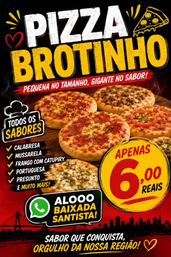 Fábrica de pizza brotinho