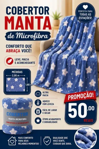 Mantas casal super promoção apenas $50,00 com entrega grátis