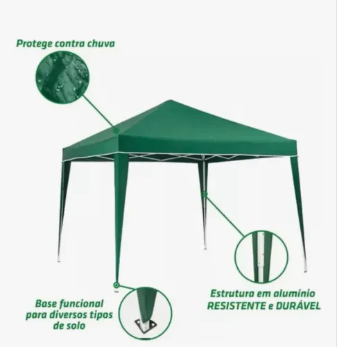Tenda Gazebo Sanfonado 3x3 Metros
