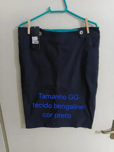 Vendo saia de bengaline cor preto tamanho GG