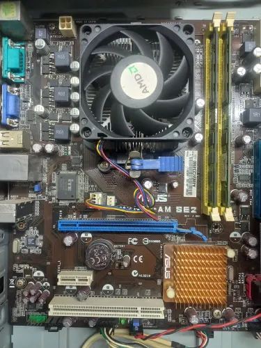 PLACA MÃE ASUS M2N68-AM SE2 COM PROCESSADOR E COOLER 