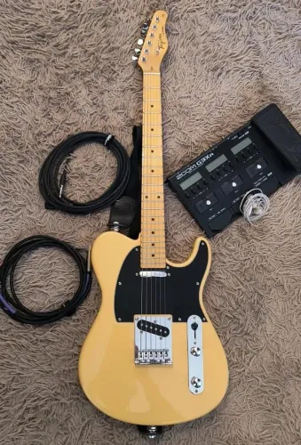 Kit Guitarra Tagima TW55 Nova + Pedaleira Zoom G3Xn + Acessórios