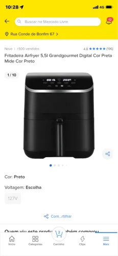 PROMOÇÃO - MIDEA Air Fryer 5,5L Digital - NOVA na Caixa