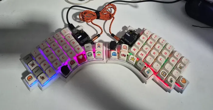 Teclado ergonômico avalanche