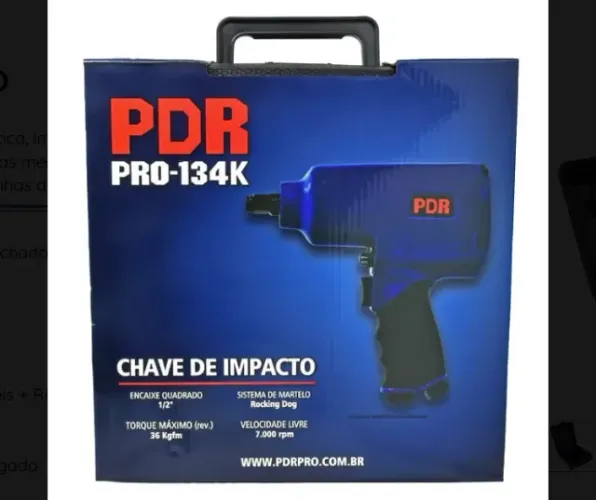 KIT de Chave de impacto pneumática PDR PRO-134-K com Maleta e Acessórios