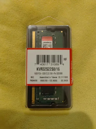 Memória RAM Kingston 16GB 3200Mhz DDR4