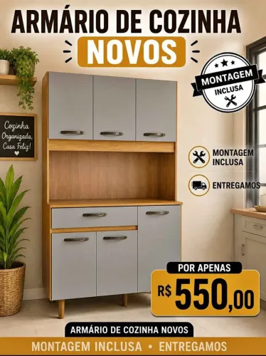 Armário de cozinha novos