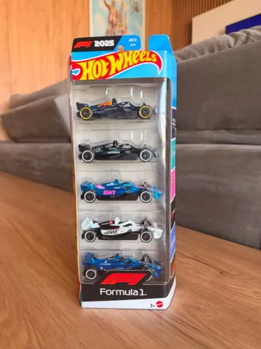 Hot Wheels Formula 1 2025 - 5 Pack - Red Bull - Mercedes - Alpine - Haas - Willians
