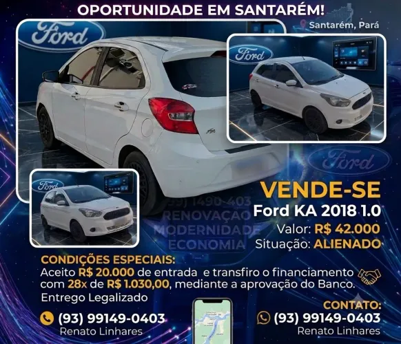 Ford KA 1.0 Se/se Plus Tivct Flex 5P 2018