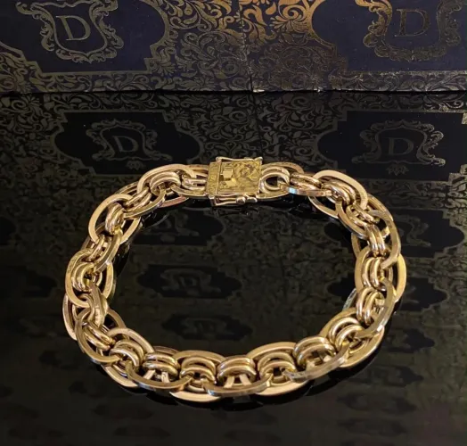 Pulseira Imperador em Ouro 18k 750