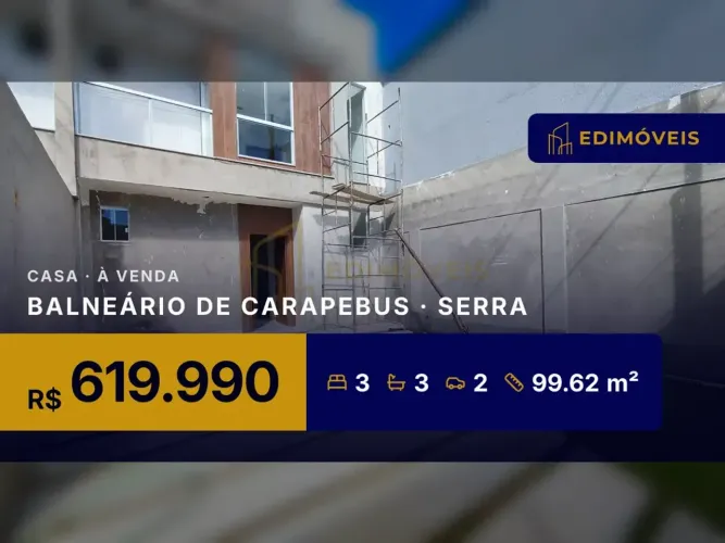 Balneário de Carapebus: Casa duplex 3 quartos com suíte, ideal para sua família!