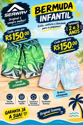 Bermudas infantil original