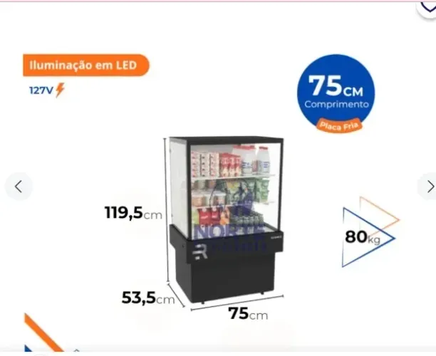Expositor de frio geladeira