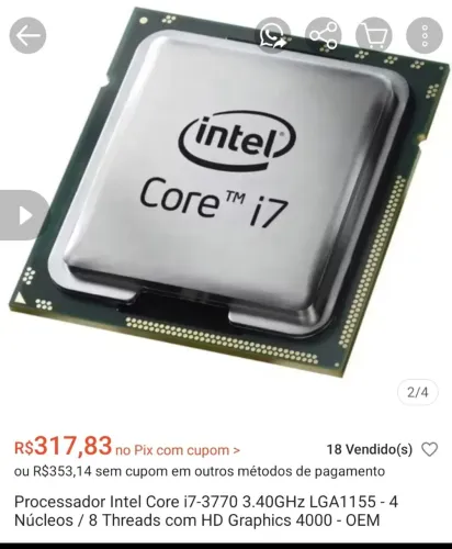 Processador intel core i7 3770